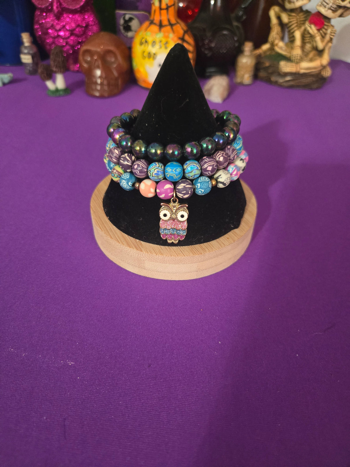 Mystic Grounding Wisdom Intention Bracelet Stack