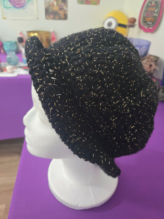 Shimmering Gold Boho Head Covering
