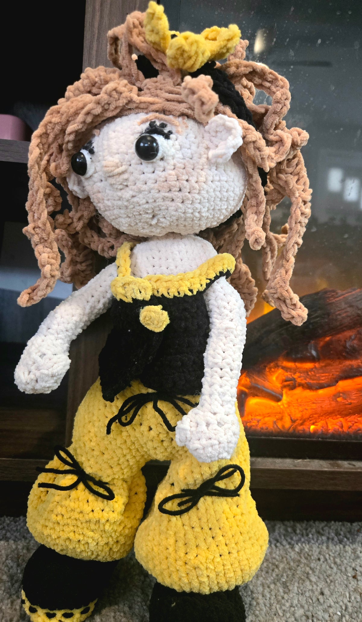 Sunflower Beauty Crocheted Doll