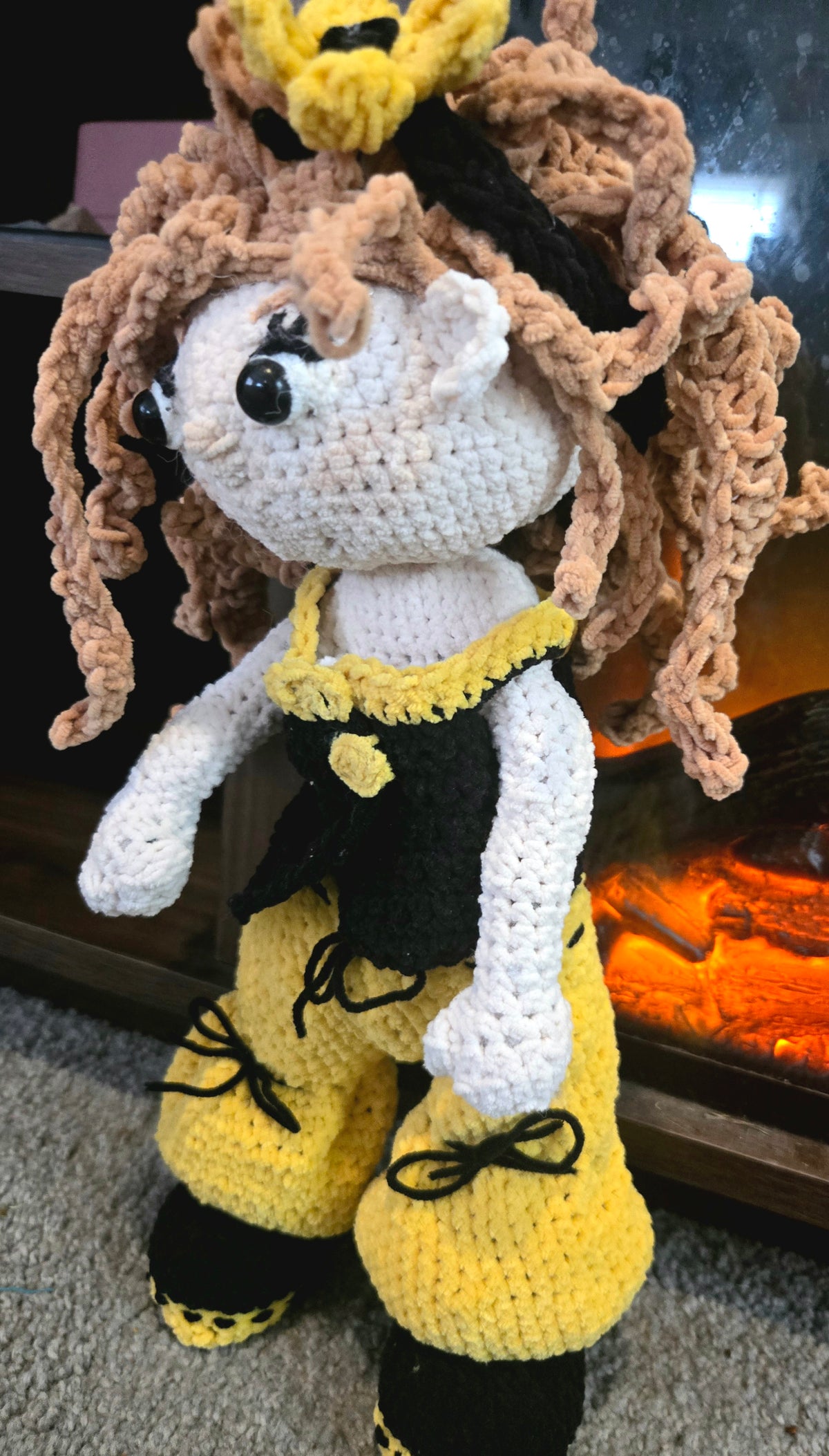 Sunflower Beauty Crocheted Doll