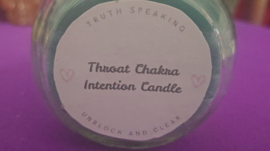 Throat Chakra Unblock and Clear Intention Candle