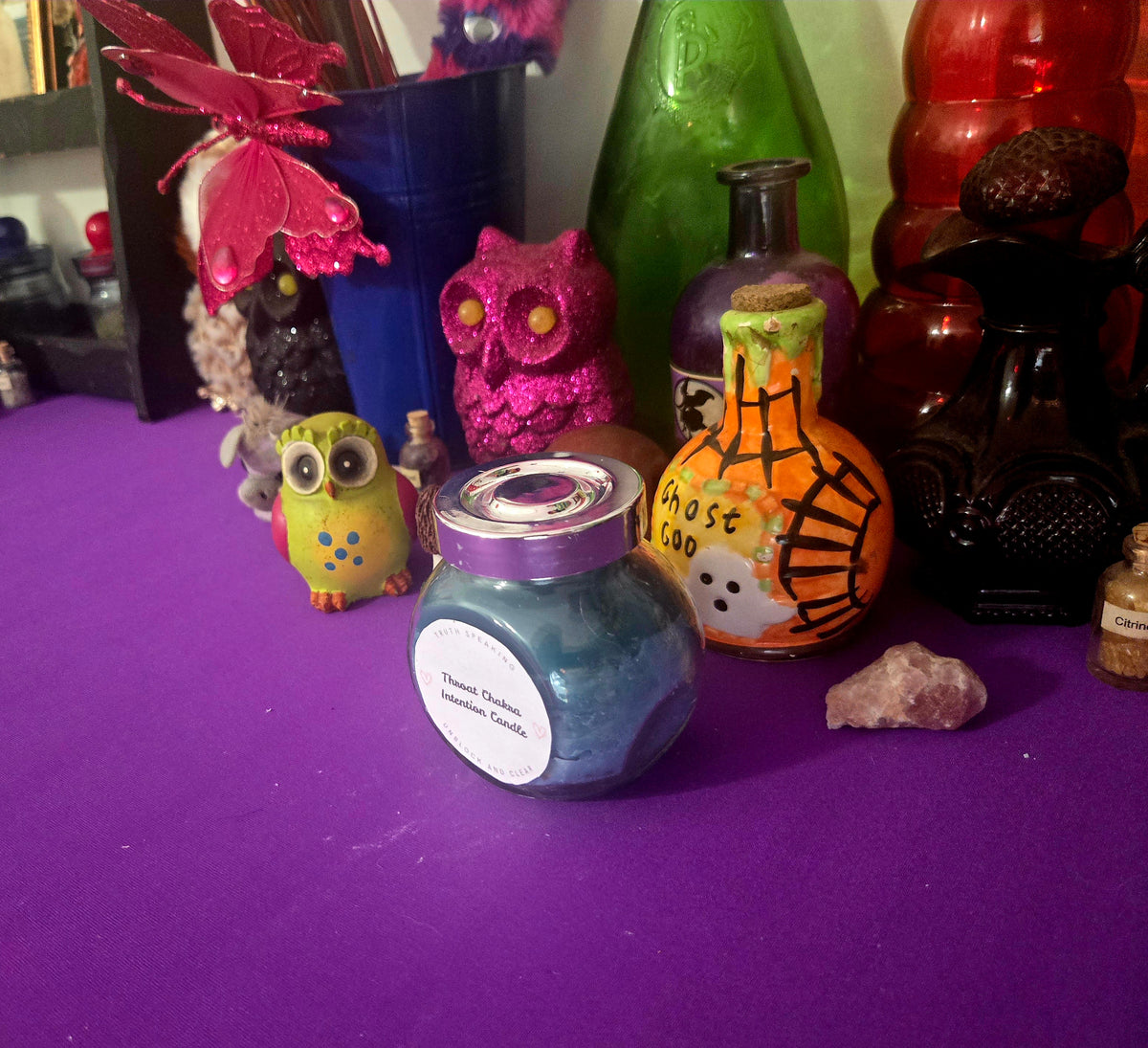 Throat Chakra Unblock and Clear Intention Candle