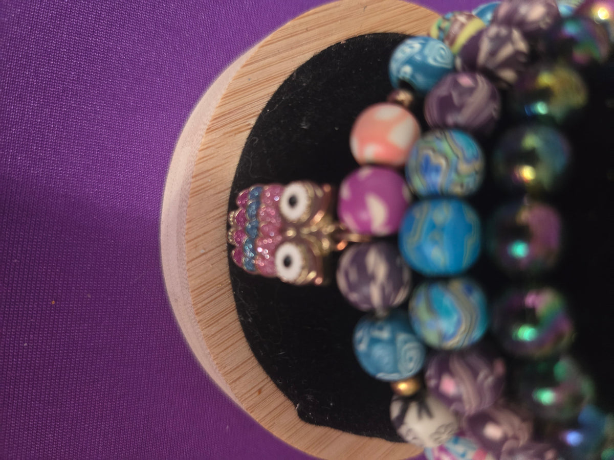 Mystic Grounding Wisdom Intention Bracelet Stack