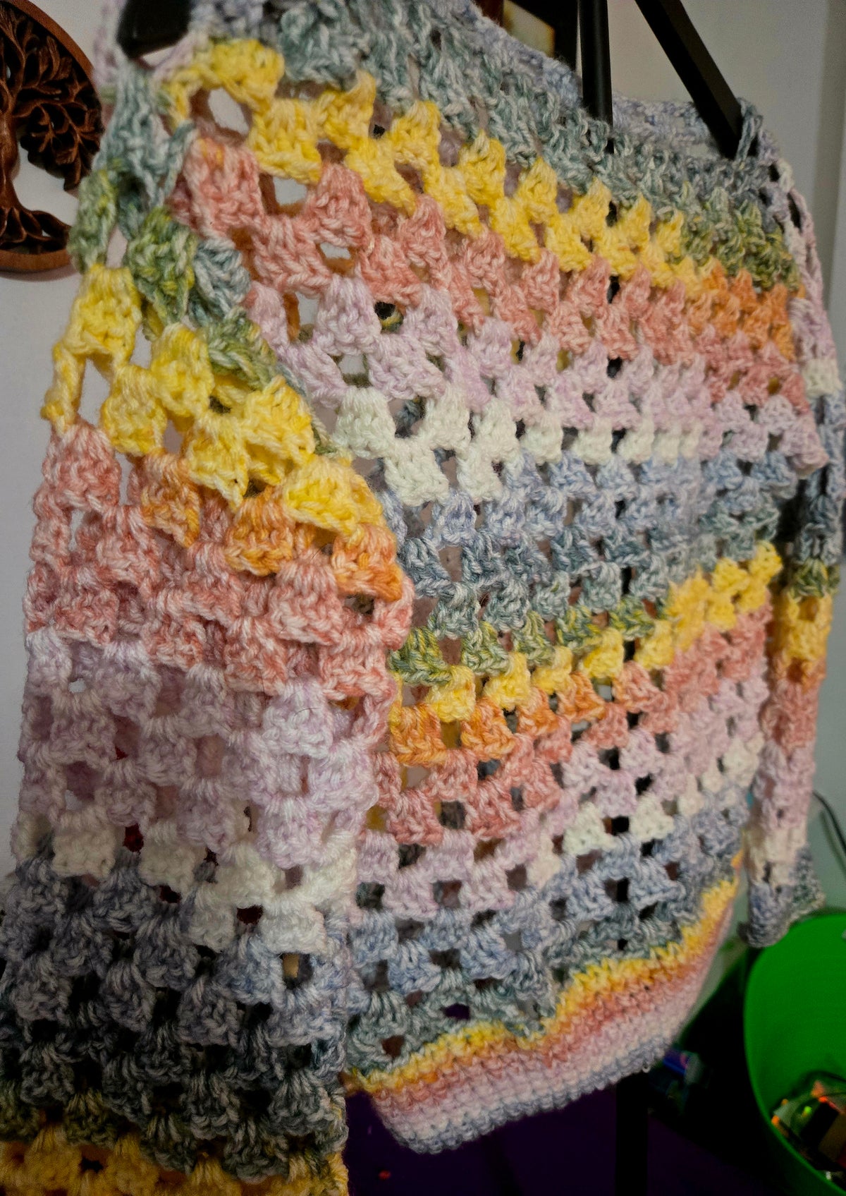 Fit for a Princess Granny Stitch Crocheted Sweater