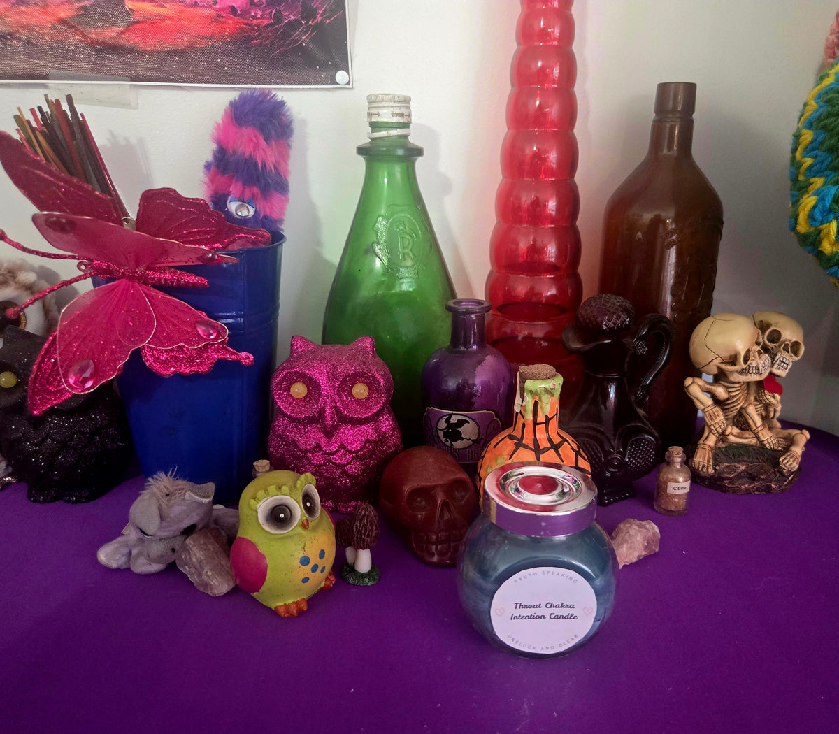 Throat Chakra Unblock and Clear Intention Candle
