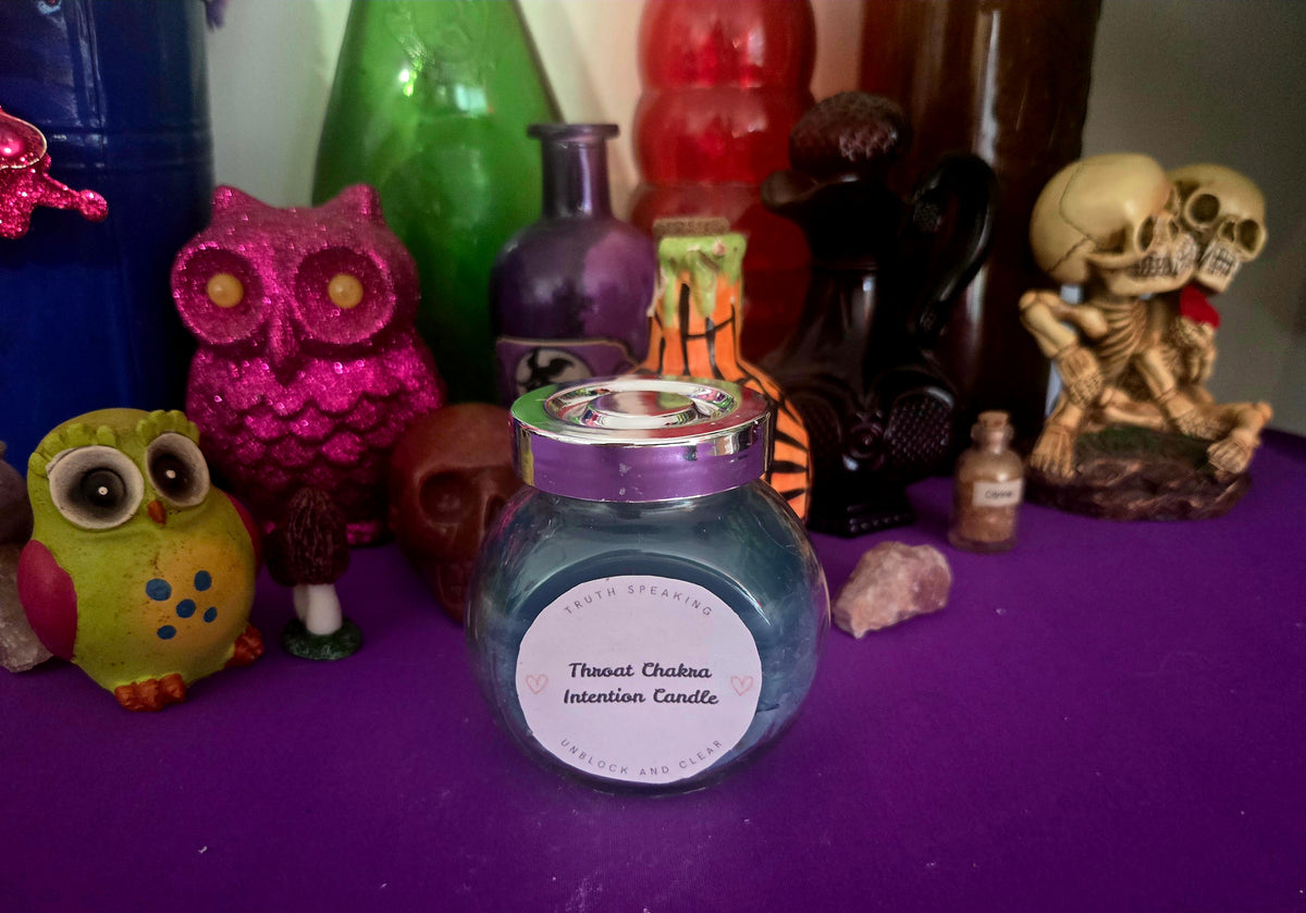 Throat Chakra Unblock and Clear Intention Candle